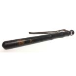 A Victorian Ebony Staffordshire Police Truncheon. 39cm in length.