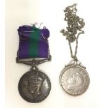 WW2 British GRVI General Service Medal, minus the clasp, 19096251 Trp.