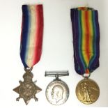 WW1 British Trio of 1914-15 Star, War Medal and Victory Medal to Lieut.AC MC Intyre Sco.