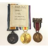 WW1 British War Medal and Victory Medal to F7482 AP Haestier, AM1 Royal Naval Air Service,