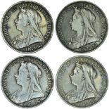 Crowns 1893 LVI, 1895 LIX, 1898 LXII,