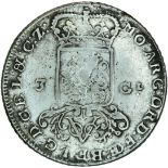 Netherlands East Indies 3 Gulden 1786. Legend Obv: Hac Nitimvr Hanc Tvemvr. Reverse: Mo. Arg. Foe.