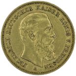 Germany Gold Twenty Marks 1888 A.