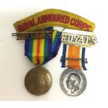 WW1 British War and Victory Medals to G - 10124 Pte RF Burnham, The Queens Regt.