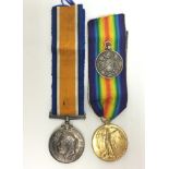 WW1 British War Medal and Victory Medal to 263008 Pte H Lester,