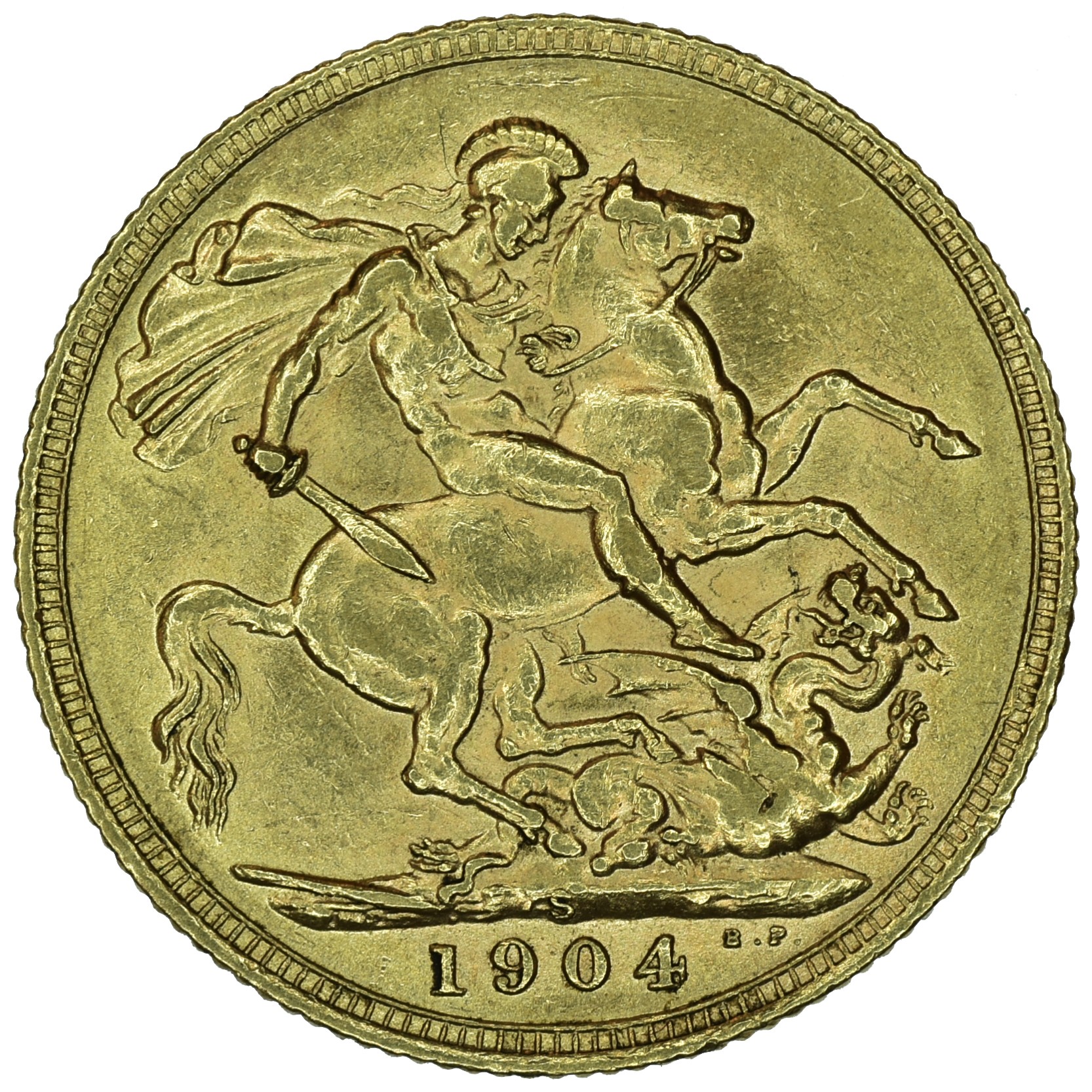 A 1904 full Sovereign - Bild 2 aus 2