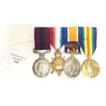 WW1 British British Medal Group of Army Meritorious Service Medal to 13343 Sjt Major W Thaw, RAF,