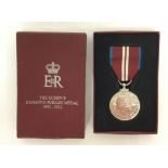 ERII The Queen Diamond Jubilee Medal 1952-2012. Complete with ribbon in box of issue.