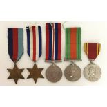 WW2 British Medals: 1939-45 Star, France and Germany Star,