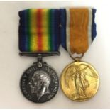 WW1 British War and Victory medals to 173624 Dvr AB Richardson, RE.