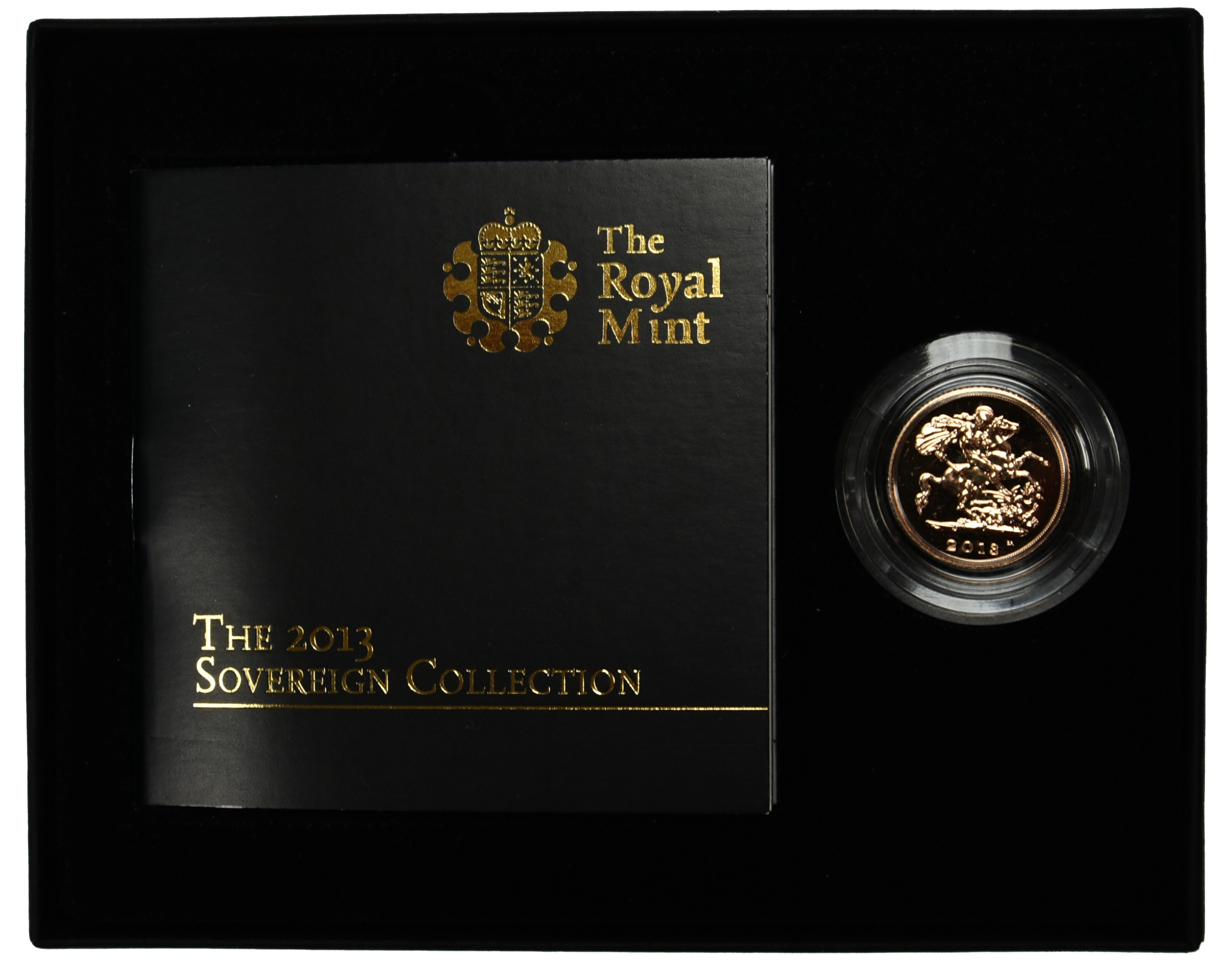 Gold Proof Half Sovereign 2013 in box as issued with certificate.