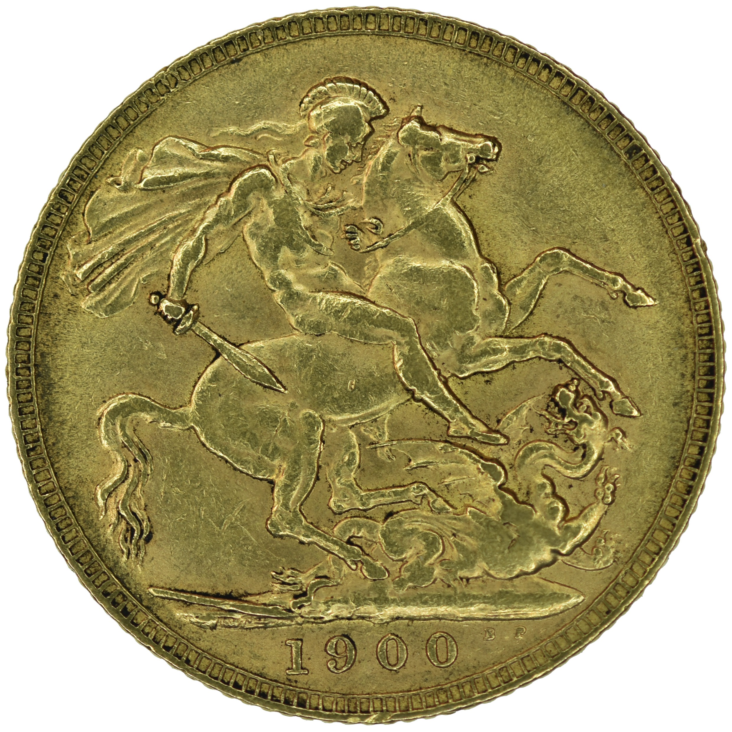 **REOFFER IN AUG A&C £180-£200** Sovereign 1900 - Image 2 of 2