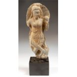 Gandhara Goddess Hariti Statue, 3rd-4th century AD A schist statue of the goddess Hariti,