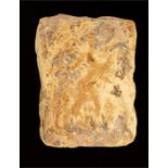 Babylonian Erotic Plaque, 2nd millennium BC Fired clay plaque showing a woman drinking through a