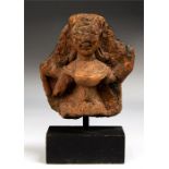 Indian Hindu Goddess Durga, Chandela Period, 11th century AD A ceramic figure of the goddess