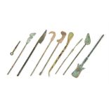 Roman group of Medical Tools, C. 2nd - 3rd Century AD. An interesting group of Roman medical