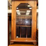 A Victorian walnut and marquetry inlaid music cabinet,