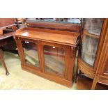 A Victorian mahogany two door glazed bookcase