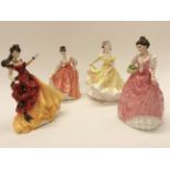 A collection of four Royal Doulton figures (4)