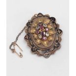 A Victorian mourning brooch,