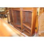 A late 19th Century mahogany breakfront bookcase,