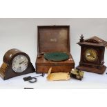 Two 20th Century mantle clocks, AF,