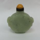 A yellow jade snuff bottle