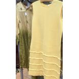 A Biba tunic dress in silk with vintage bow, beading detail,