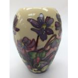 A Moorcroft vase in Hepatica pattern, from the Ashwood Medal of Honour Collection.