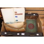 A bag of assorted stamps, a Triumph Stamp Album, a Royal Mail Stamps Album and a York Stamp Album,