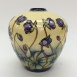 A Moorcroft bulbous vase in Hepatica pattern, standing approx 16 cm high (6½ inches) high,