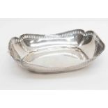 A George V silver square shaped dish, HA, Sheffield, 1919, 9.