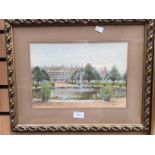 A..Melville (British, late 19th/early 20th Century), two views of Hampton Court Palace, signed l.r.