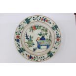 A Chinese famille verte plate Kangxi,