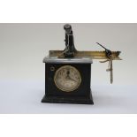 An early twentieth Century, Blick Universal, clocking in clock,