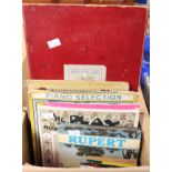 A collection of vintage theatre programmes and a signed book of Penguin Plays by Peter Baldwin,