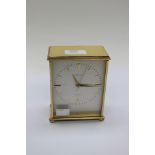 A Garrard brass mantle clock, quartz,