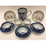 A collection of late 18th Century porcelain,