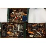 Three boxes of horse figures, including Sylvac, Hagen Renaker,