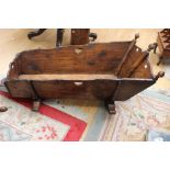 Late 18th early 19th century oak cradle