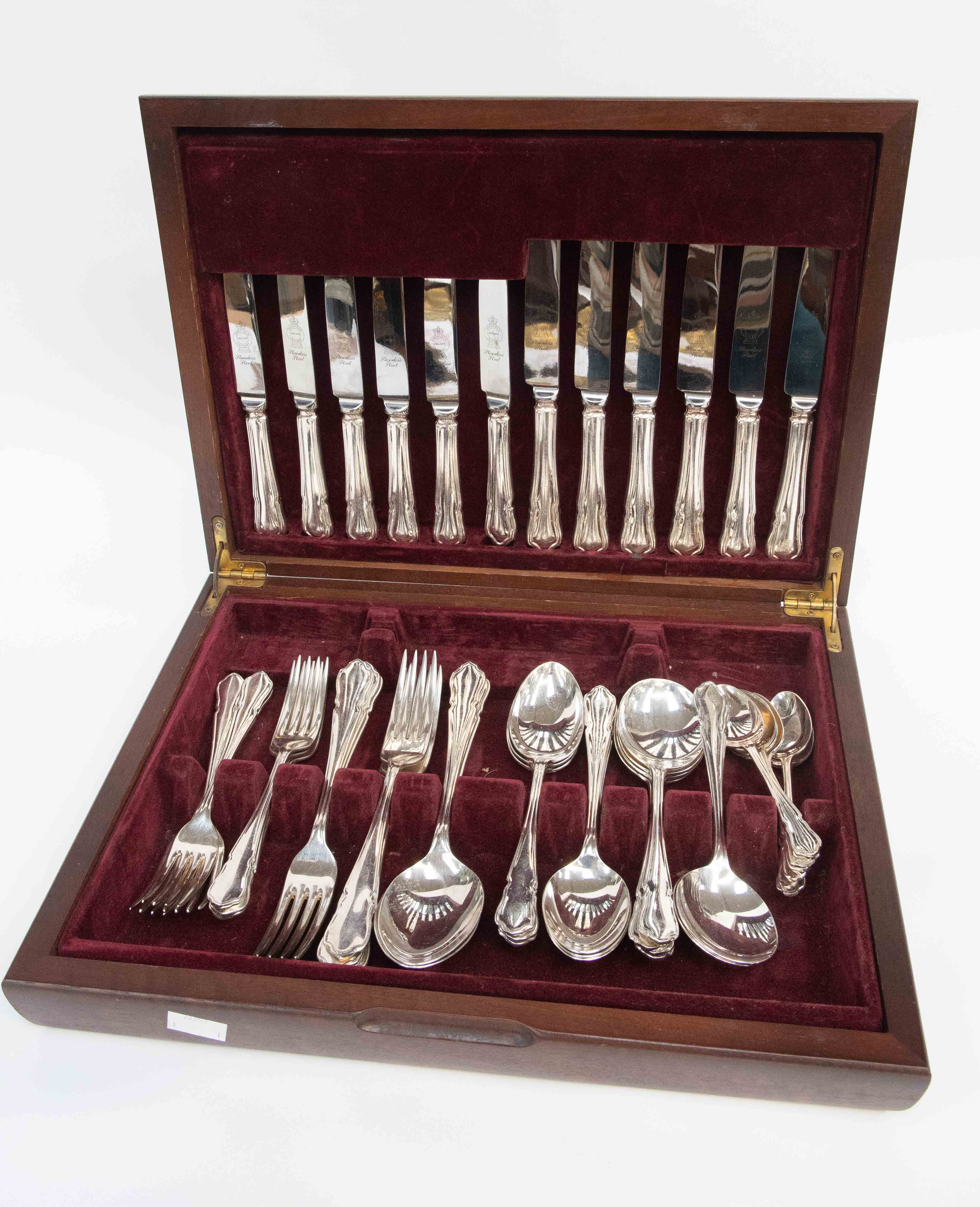 A silver plated canteen of cutlery, EPNS AI, six place setting,