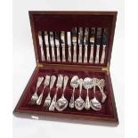 A silver plated canteen of cutlery, EPNS AI, six place setting,