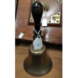 Brass school hand bell