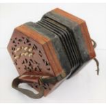 A 'Lachenal & Co London' 20 key Anglo-Chromatic concertina