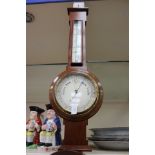 A Redferns mahogany barometer and thermometer,