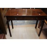 18th Century mahogany side table, 19th Century gilt mirror,