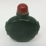 A spinach green jade snuff bottle