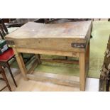 A 20th Century beech butchers block