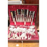 Kings pattern boxed canteen of cutlery