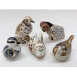 Royal Crown Derby: Song Thrush; Derby Ram; Meadow Rabbit;